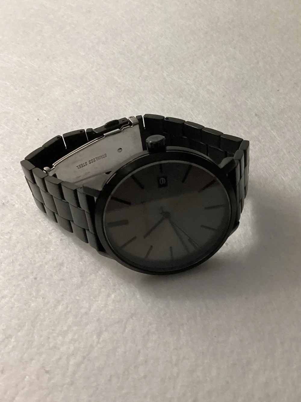 Michael Kors Blake Three-Hand Date Black Stainless Steel Watch 42mm